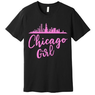 Chicago Girl Illinois State Premium T-Shirt