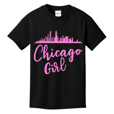 Chicago Girl Illinois State Kids T-Shirt