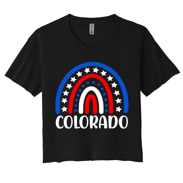 Colorado Gift I Love Colorado Usa Cute Gift Crop Top