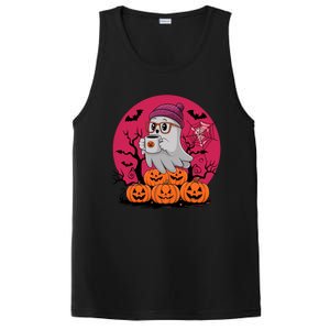 Cute Ghost Ing Coffee Funny Pumpkin Costume Gift PosiCharge Competitor Tank