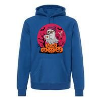 Cute Ghost Ing Coffee Funny Pumpkin Costume Gift Premium Hoodie