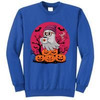 Cute Ghost Ing Coffee Funny Pumpkin Costume Gift Tall Sweatshirt