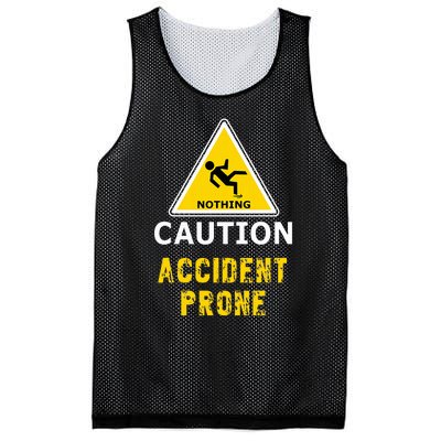 Clumsy Gift Idea Accident Prone For Him Or Her Mesh Reversible Basketball Jersey Tank