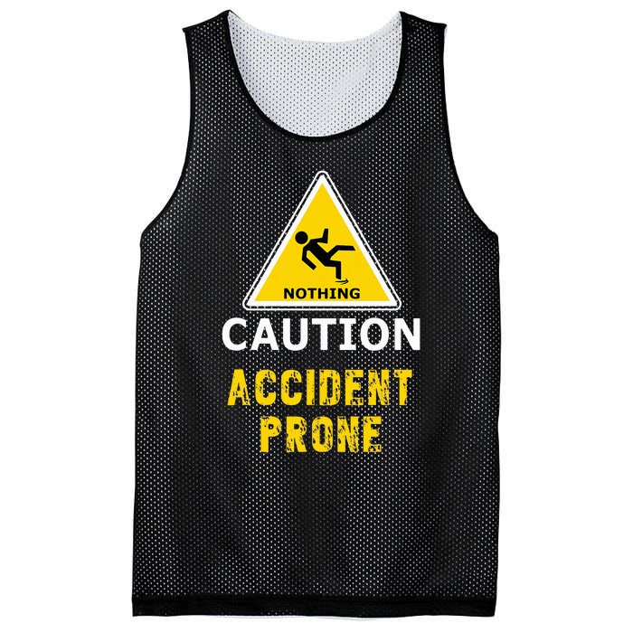 Clumsy Gift Idea Accident Prone For Him Or Her Mesh Reversible Basketball Jersey Tank