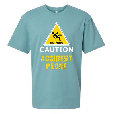 Clumsy Gift Idea Accident Prone For Him Or Her Sueded Cloud Jersey T-Shirt