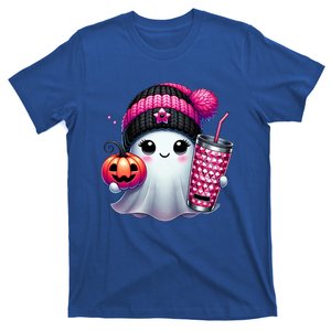 Cute Ghost Ing Coffee Halloween Ghost Ice Coffee Gift T-Shirt