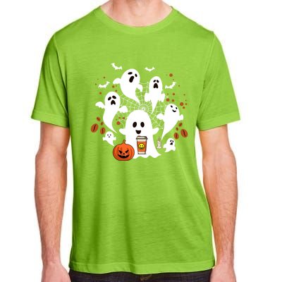 Cute Ghost Ing Coffee Halloween Pumpkin Coffee Funny Gift Adult ChromaSoft Performance T-Shirt