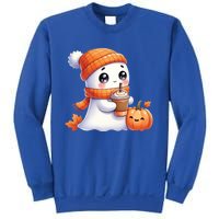 Cute Ghost Ing Coffee Halloween Pumpkin Spice Gift Sweatshirt