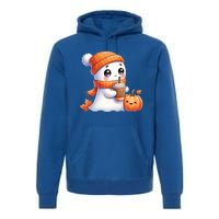 Cute Ghost Ing Coffee Halloween Pumpkin Spice Gift Premium Hoodie