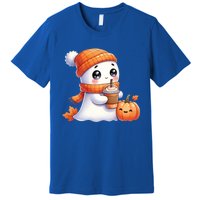 Cute Ghost Ing Coffee Halloween Pumpkin Spice Gift Premium T-Shirt