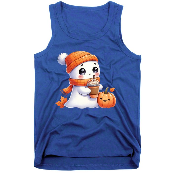 Cute Ghost Ing Coffee Halloween Pumpkin Spice Gift Tank Top