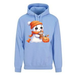 Cute Ghost Ing Coffee Halloween Pumpkin Spice Gift Unisex Surf Hoodie