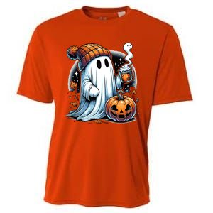 Cute Ghost Ing Coffee Funny Gift Cooling Performance Crew T-Shirt