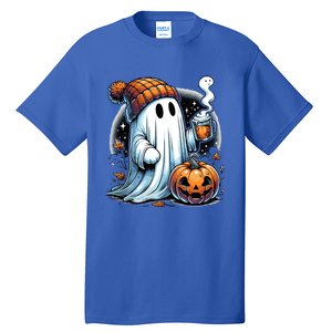 Cute Ghost Ing Coffee Funny Gift Tall T-Shirt