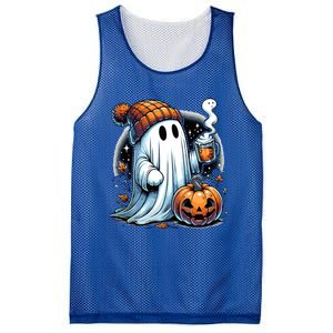 Cute Ghost Ing Coffee Funny Gift Mesh Reversible Basketball Jersey Tank