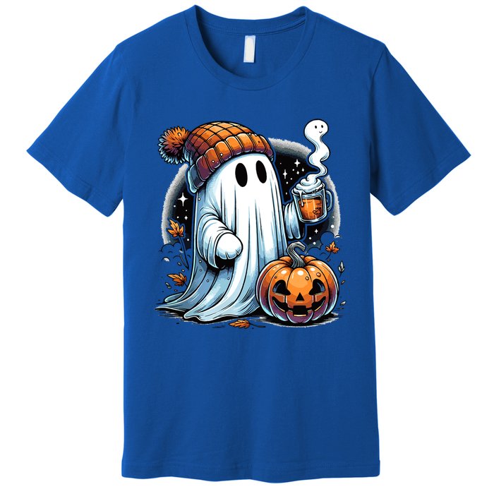 Cute Ghost Ing Coffee Funny Gift Premium T-Shirt