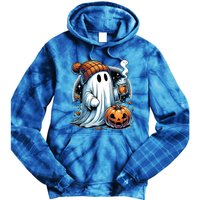 Cute Ghost Ing Coffee Funny Gift Tie Dye Hoodie