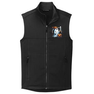 Cute Ghost Ing Coffee Funny Gift Collective Smooth Fleece Vest