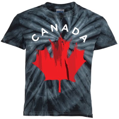 Canadian Gift Idea Maple Leaf Canada Kids Tie-Dye T-Shirt