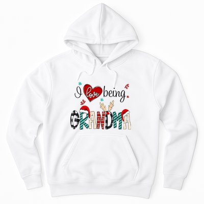 Christmas Grandma I Love Being Grandma Hoodie