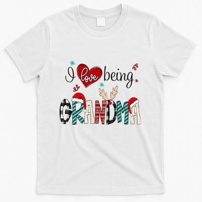 Christmas Grandma I Love Being Grandma T-Shirt
