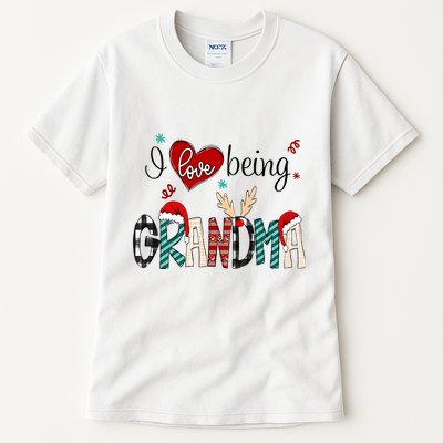 Christmas Grandma I Love Being Grandma Tall T-Shirt