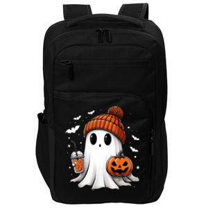 Cute Ghost Ing Coffee Halloween Ghost Ice Coffee Cute Gift Impact Tech Backpack