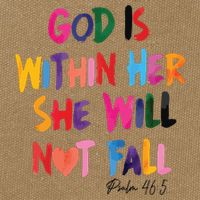 Christian God Is Within Her She Will Not Fall Christian Bible Cotton Canvas Backpack