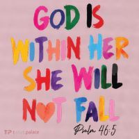 Christian God Is Within Her She Will Not Fall Christian Bible 25L Jumbo Tote