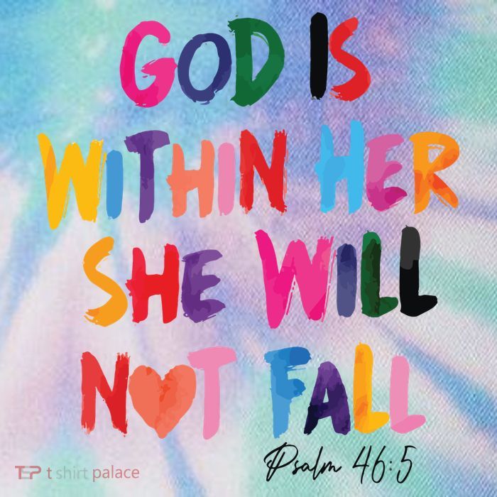 Christian God Is Within Her She Will Not Fall Christian Bible Legacy Tie Dye Trucker Hat
