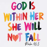 Christian God Is Within Her She Will Not Fall Christian Bible Bucket Hat