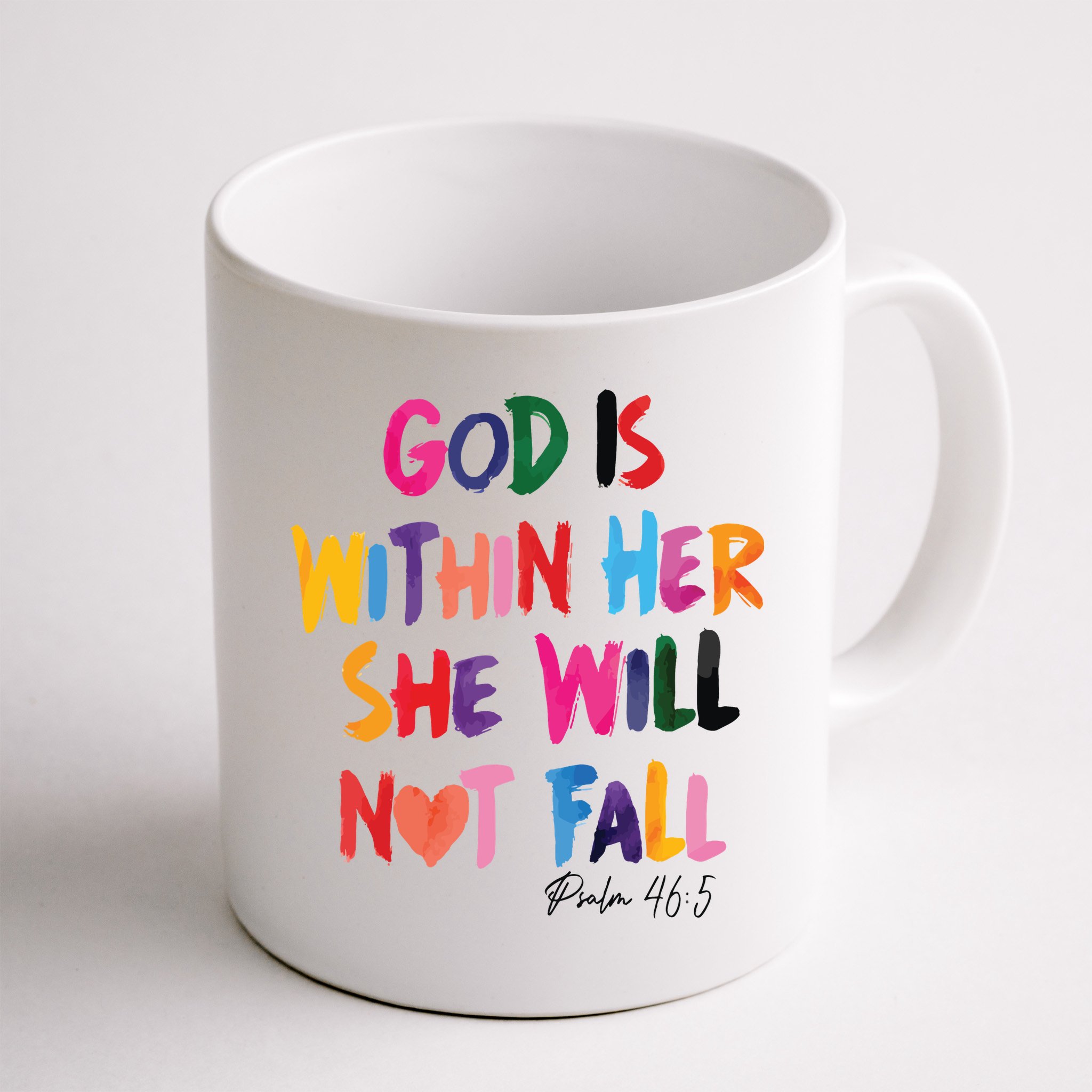Christian God Is Within Her She Will Not Fall Christian Bible Mug