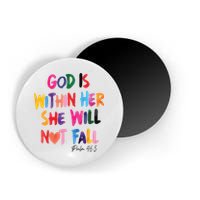 Christian God Is Within Her She Will Not Fall Christian Bible Magnet