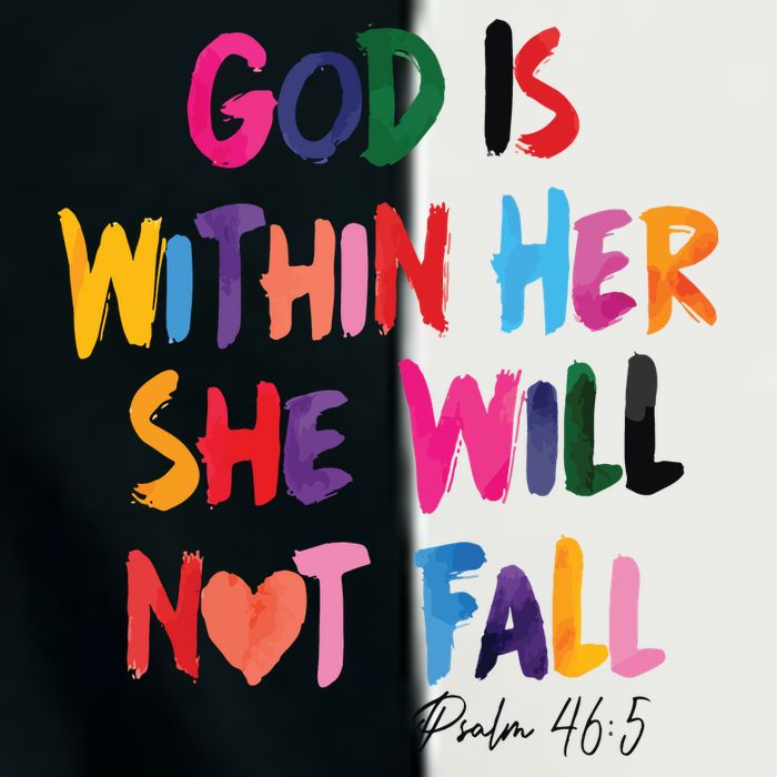 Christian God Is Within Her She Will Not Fall Christian Bible Infant Baby Jersey Bodysuit