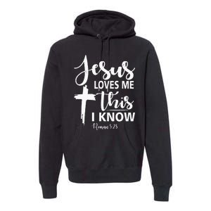 Christian Gift Jesus Love Me This I Know Premium Hoodie