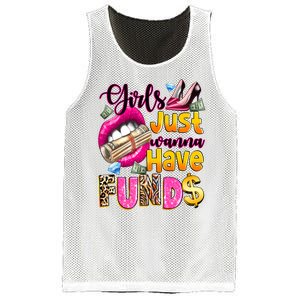 Cool Girl Just Wanna Have Funds Mesh Reversible Basketball Jersey Tank