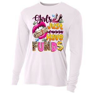 Cool Girl Just Wanna Have Funds Cooling Performance Long Sleeve Crew