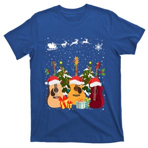 Christmas Guitar Jumper Idea And Guitarist Xmas Guitar Funny Gift T-Shirt