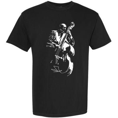 Cool Graphic Jazz Lovers Upright Bass Player Garment-Dyed Heavyweight T-Shirt
