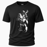 Cool Graphic Jazz Lovers Upright Bass Player Cooling Performance Crew T-Shirt