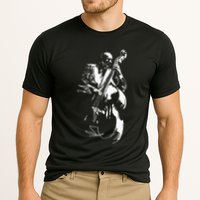 Cool Graphic Jazz Lovers Upright Bass Player Cooling Performance Crew T-Shirt