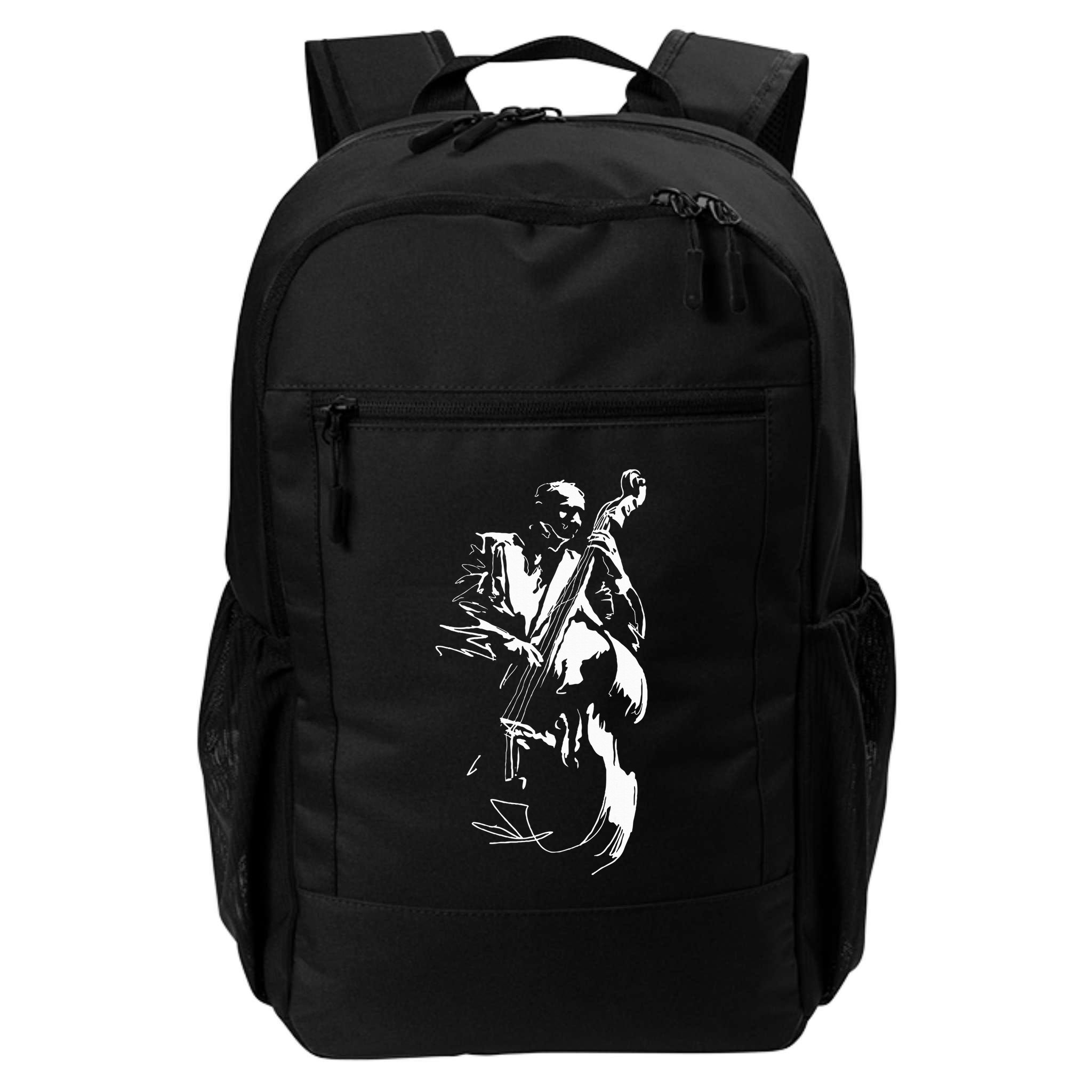 Cool Graphic Jazz Lovers Upright Bass Player Backpack