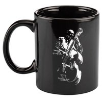 Cool Graphic Jazz Lovers Upright Bass Player 11oz C Handle Ceramic Mug