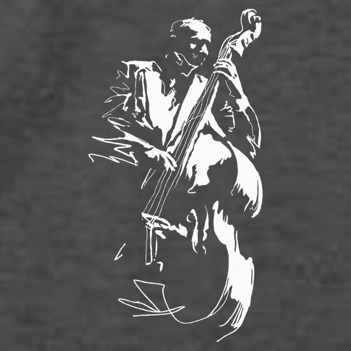 Cool Graphic Jazz Lovers Upright Bass Player Vector Backpack
