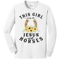 Christian Gifts Jesus And Horses Horse Kids Long Sleeve Shirt