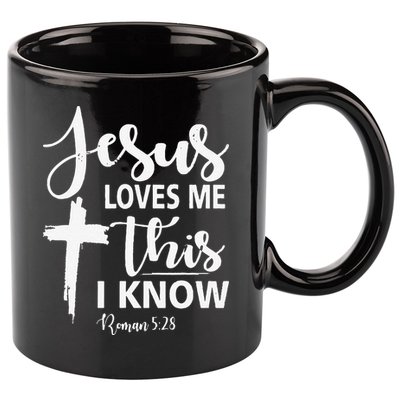 Christian Gift Jesus Love Me This I Know 11oz C Handle Ceramic Mug