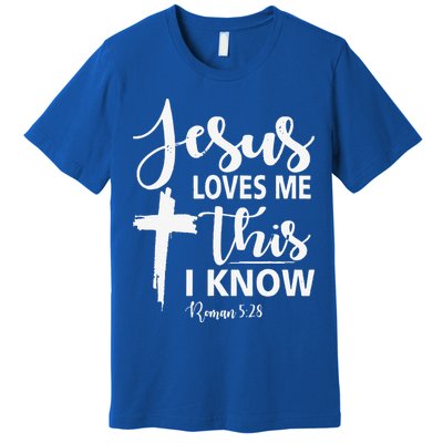 Christian Gift Jesus Love Me This I Know Premium T-Shirt