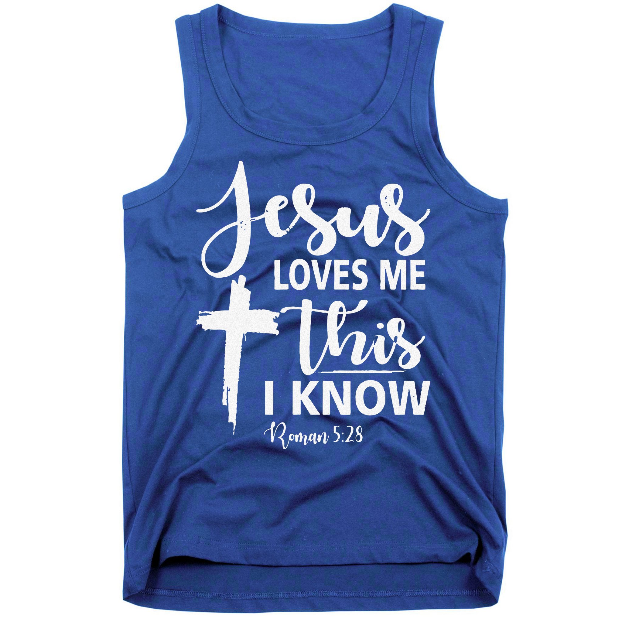 Christian Gift Jesus Love Me This I Know Tank Top