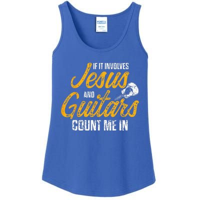 Christian Guitarist Jesus Church Worship Guitar Player Ladies Essential Tank