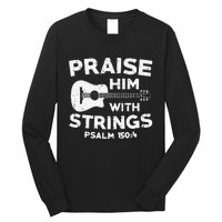 Christian Guitarist Jesus Church Worship Guitar Player Long Sleeve Shirt